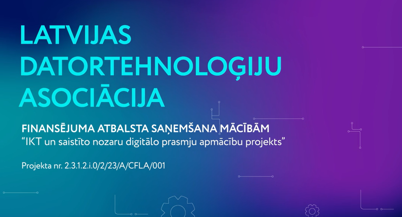 Finansējuma atbalsta saņemšana mācībām