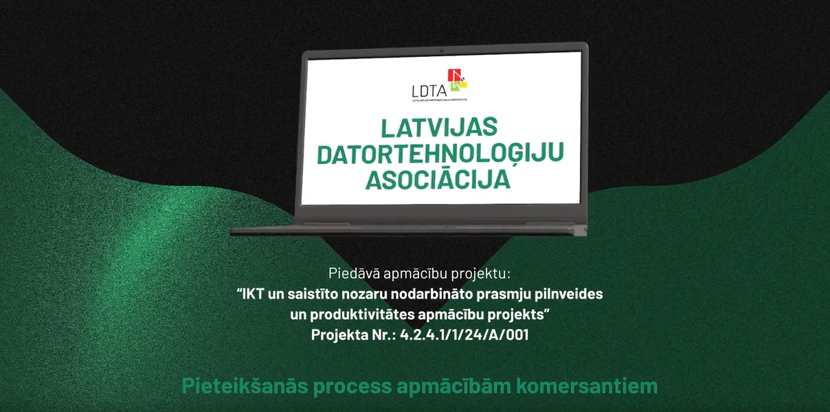 Pieteikšanās process apmācībām komersantiem