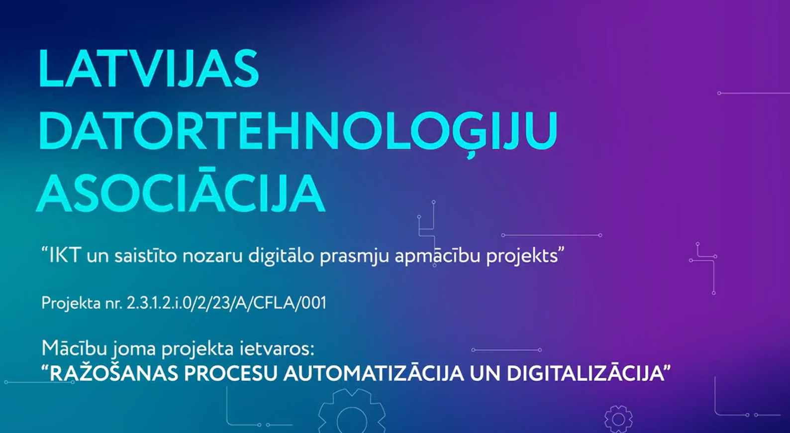 Ražošanas procesu automatizācija un digitalizācija